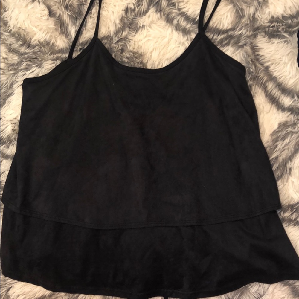 Black velvet dressy top